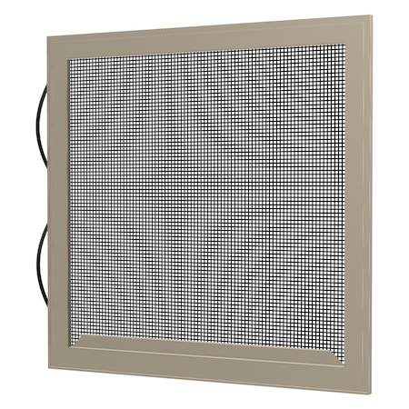 24 in W x 55 in H Double-Hung Window Screen, DH7, Aluminum Mesh, Almond -  RITESCREEN, DH7-A29-MSAL-L00-H55-W24